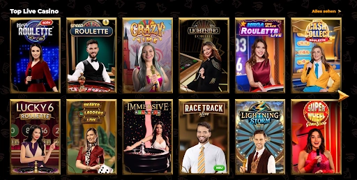 „Live-Spiele im AmunRa Casino, einschließlich Roulette und Blackjack“